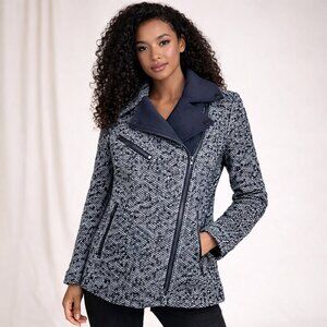 Club Monaco Black Outerwear Zip-Up Overcoat Wool Jacket Size M